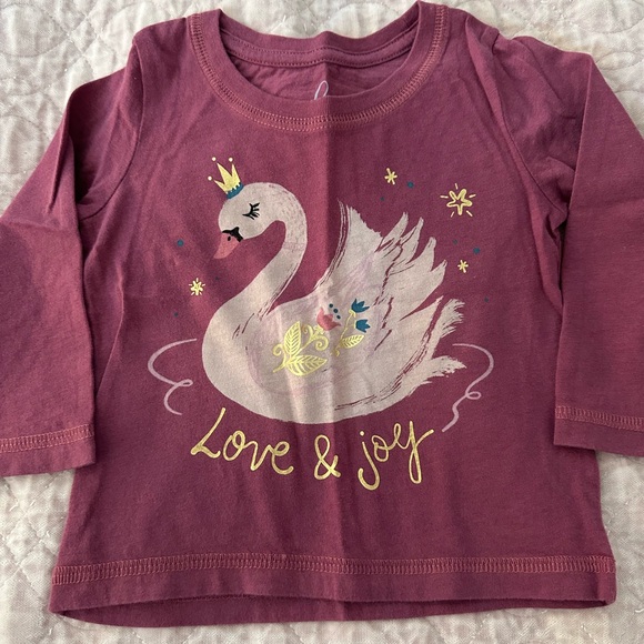 Peek swan 🦢 long sleeve top 6-12 month - Picture 1 of 3